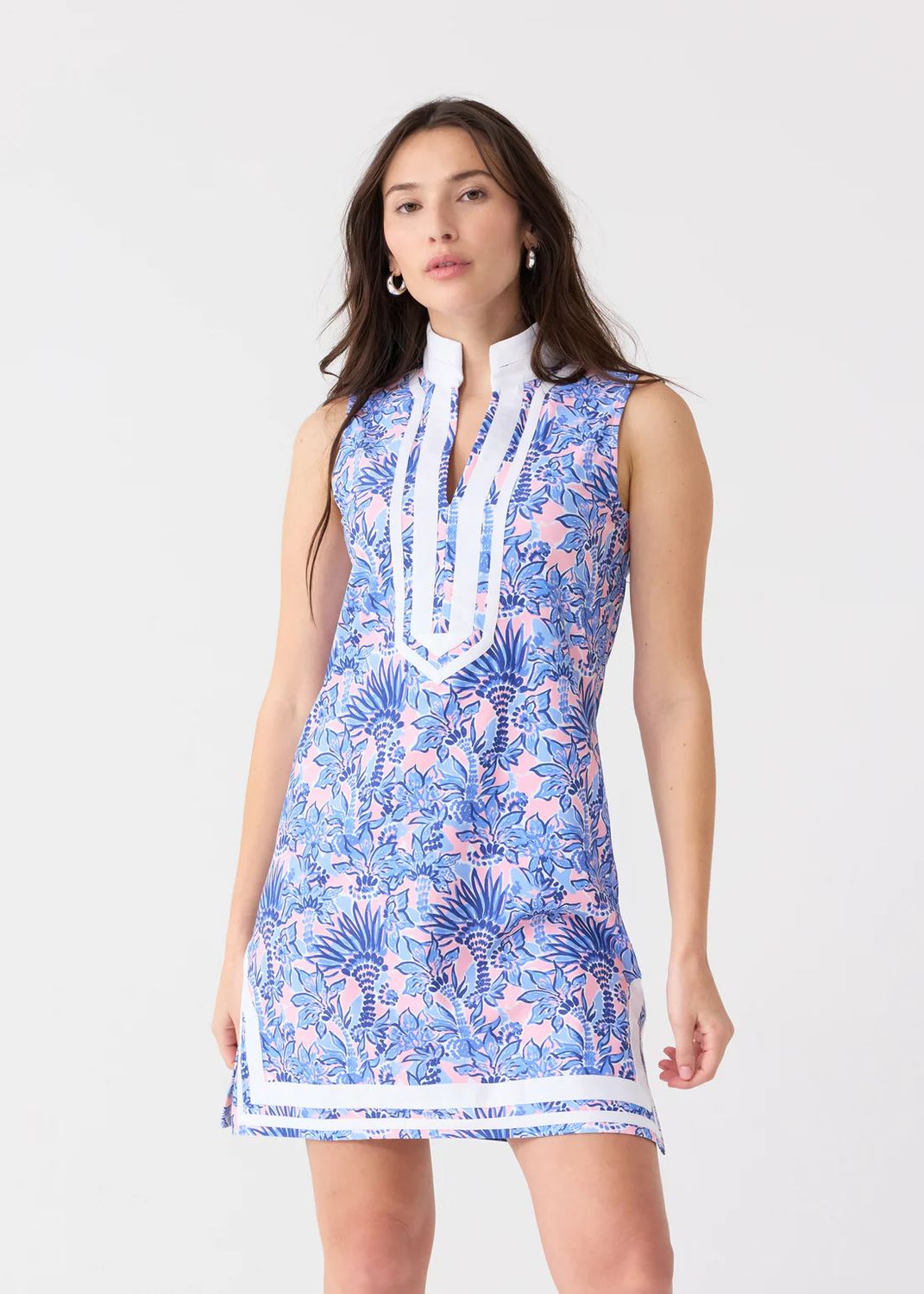 Palm Beach Sleeveless Tunic Dress, Size: XS