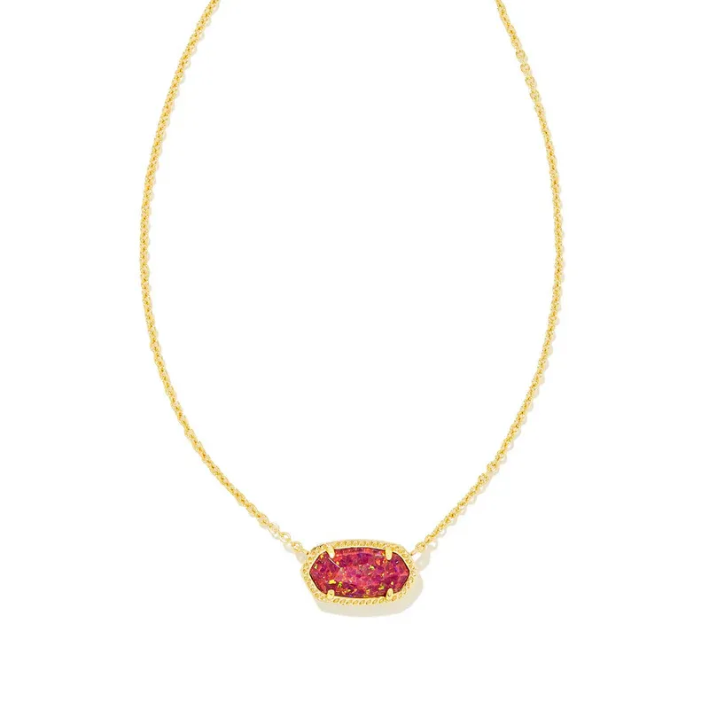 Elisa Necklace Gold Berry Opal
