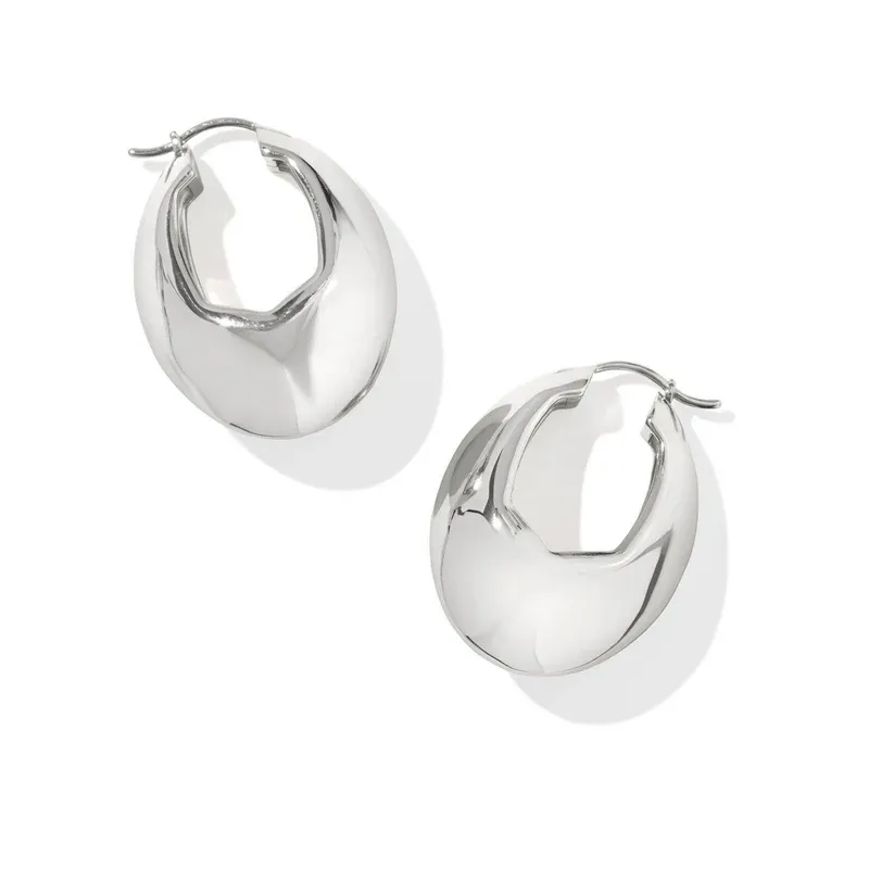 Liana Hoop Earrings Silver