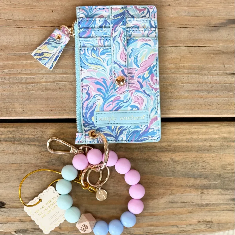 Bead Bangle Wallet Watercolor