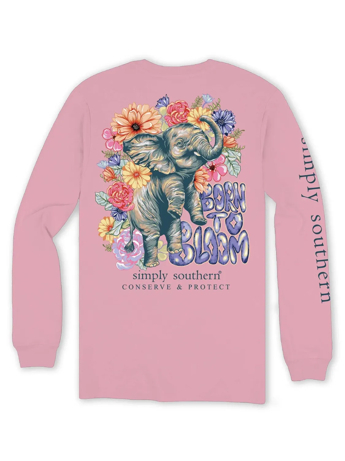 SS Long Sleeve Shirt Elephant Tracker Bloom Candy