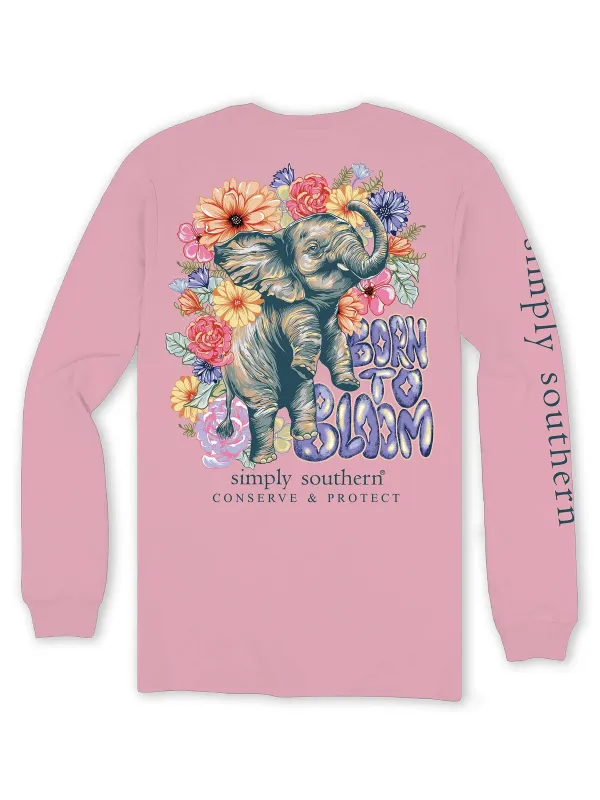 SS Long Sleeve Shirt Elephant Tracker Bloom Candy