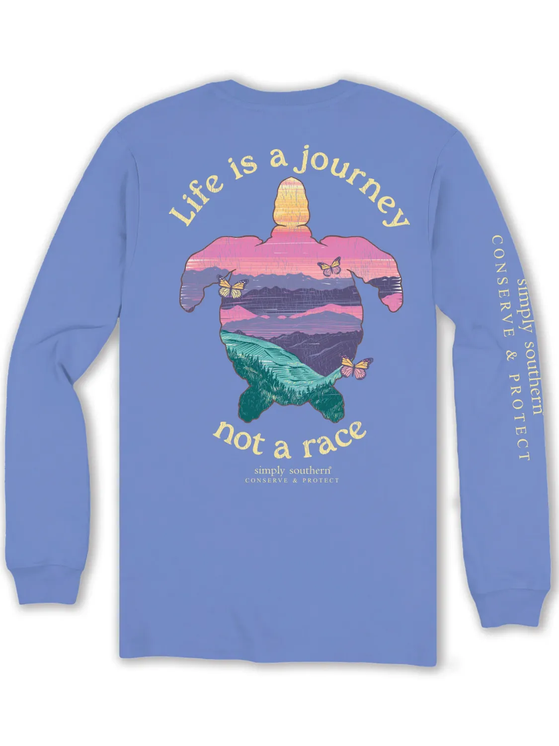 SS Long Sleeve Shirt Turtle Tracker Life is a Journey
