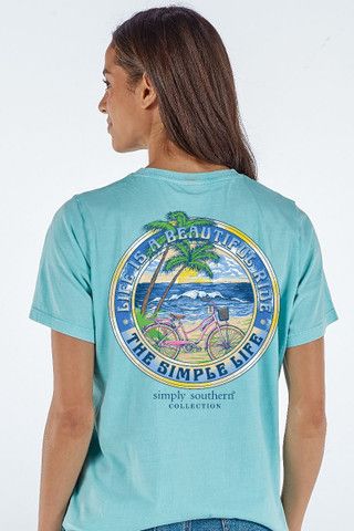 The Simple Life Short Sleeve T Shirt Aqua