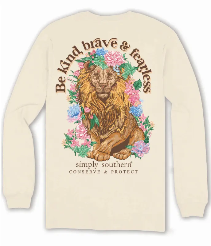 Long Sleeve Shirt Lion Tracker Brave Whisper