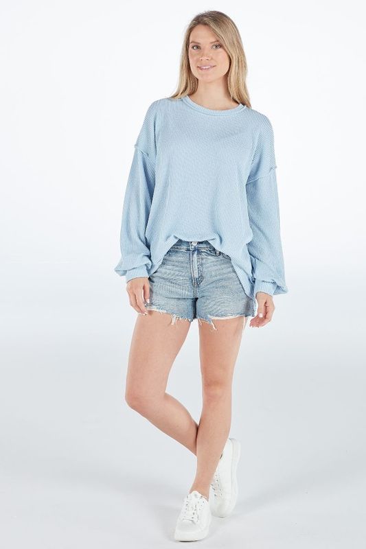 High Low Knit Top