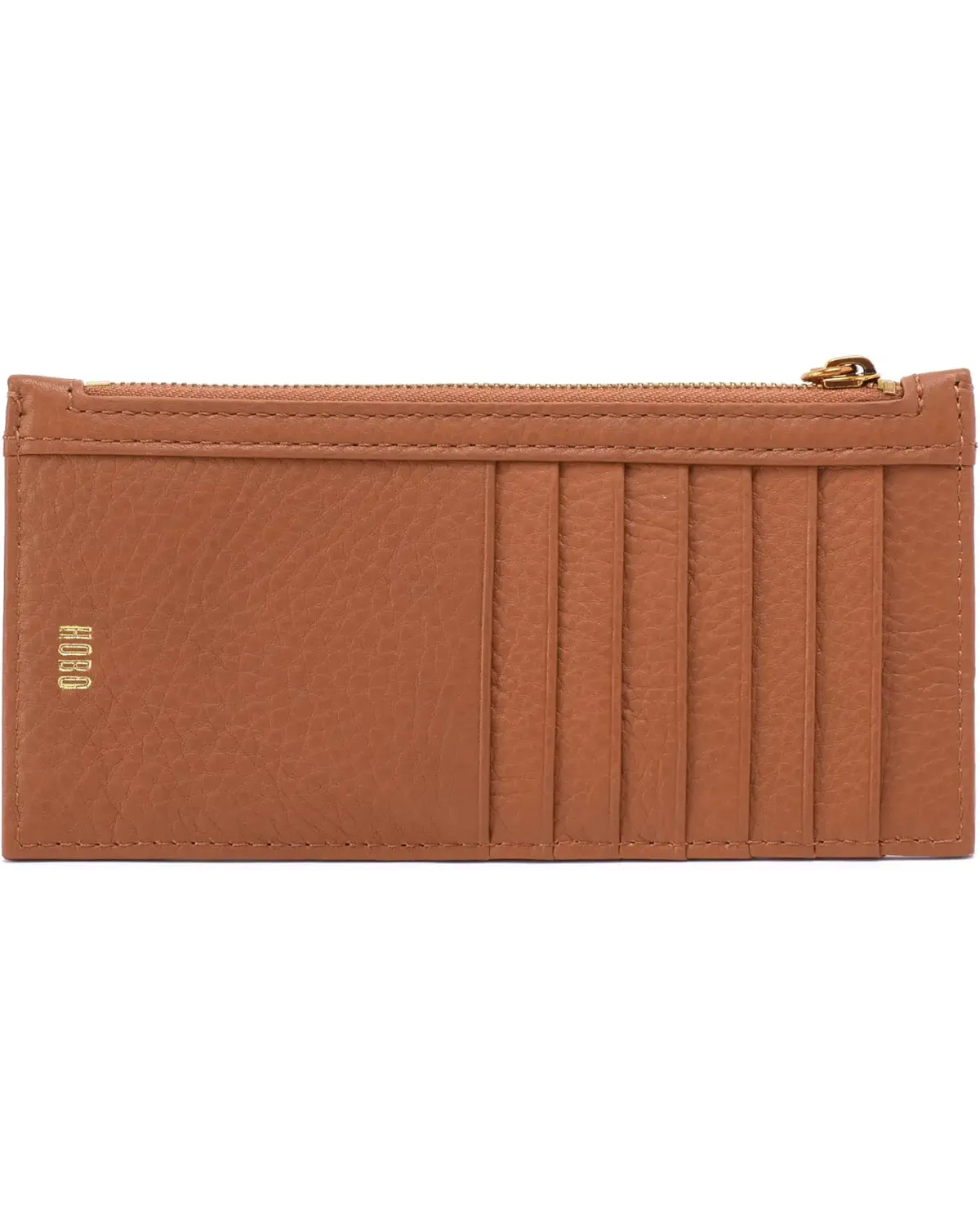 Carte Card Case Pebbled Leather Warm Honey