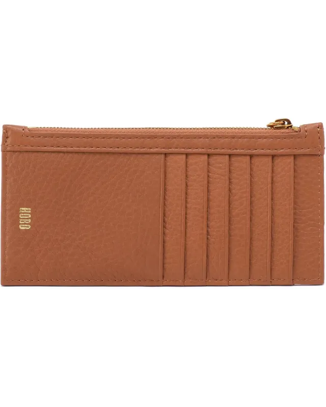 Carte Card Case Pebbled Leather Warm Honey