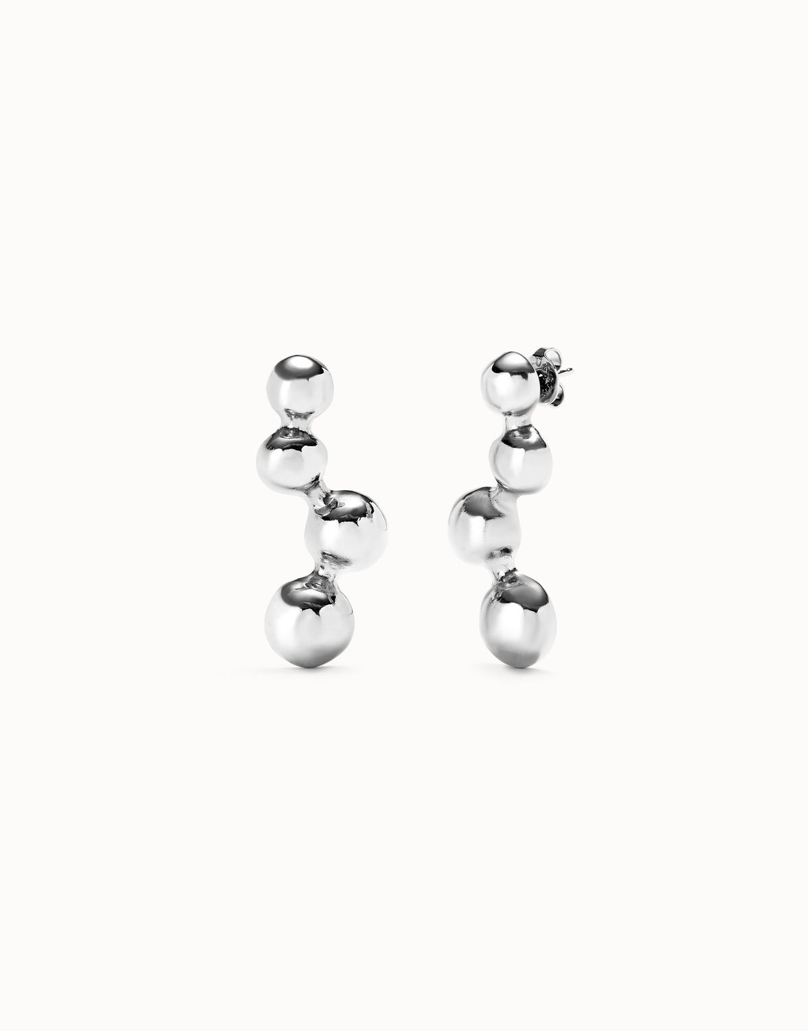 Ser Intrepida Silver 4 Orb Earrings