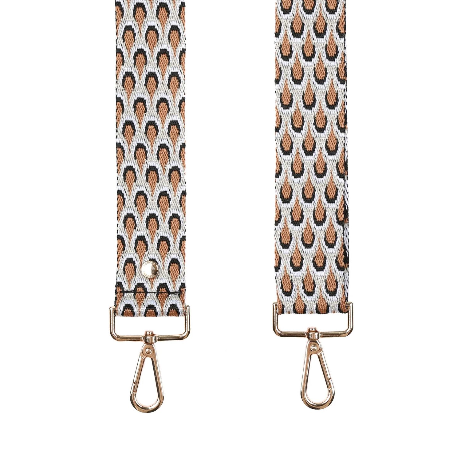 Pom Pom Strap Chestnut Peacock