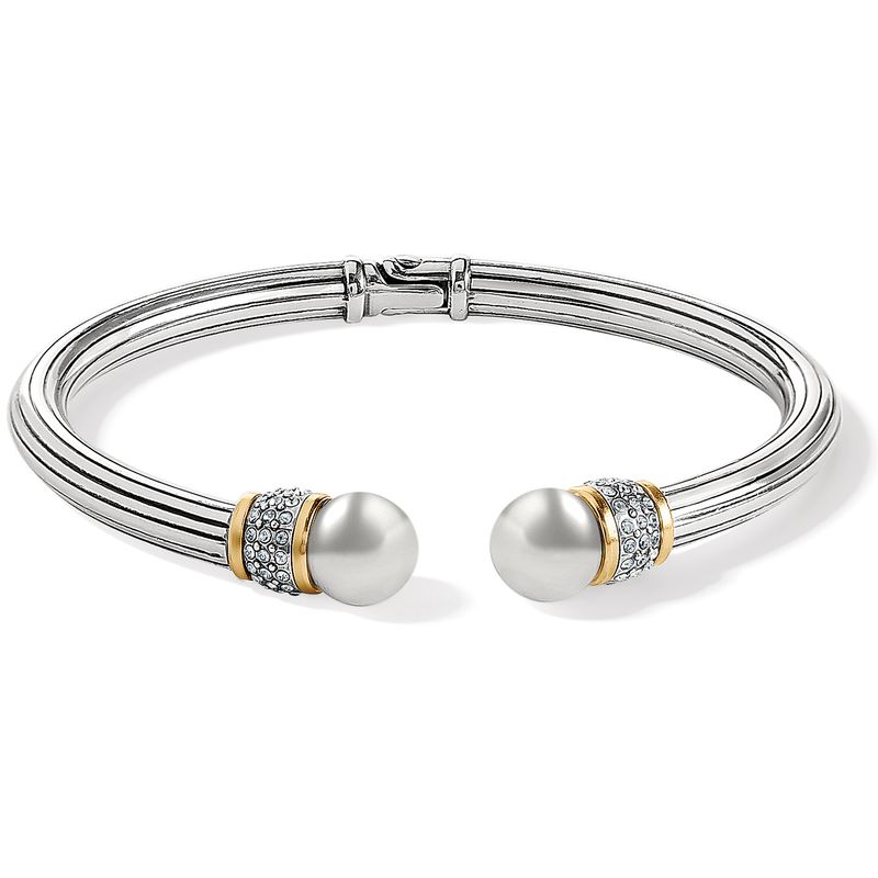 Meridian 2 Tone Open Hinged Bangle