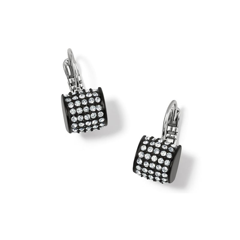 Meridian Leverback Earrings - Black