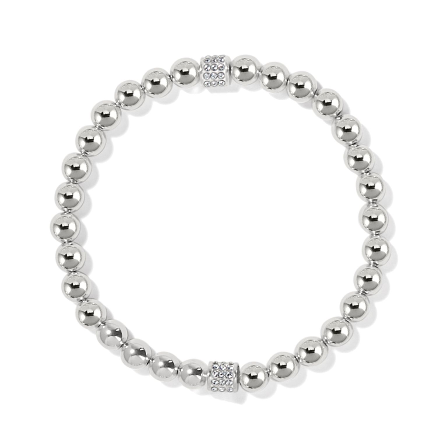 Meridian Petite Silver Stretch Bracelet