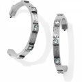 Meridian Zenith Station Hoop Earrings Silver