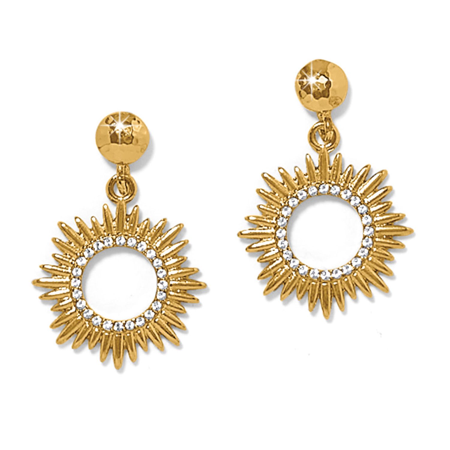 Solara Post Drop Earrings Gold
