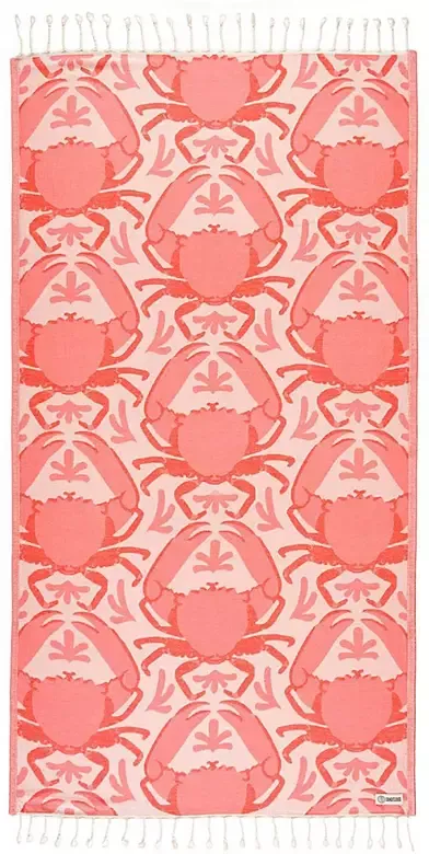Crabby Turkish Beach Towel