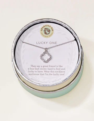 Sea La Vie Necklace 18&#39;&#39; Lucky One/Quatrefoil Silver