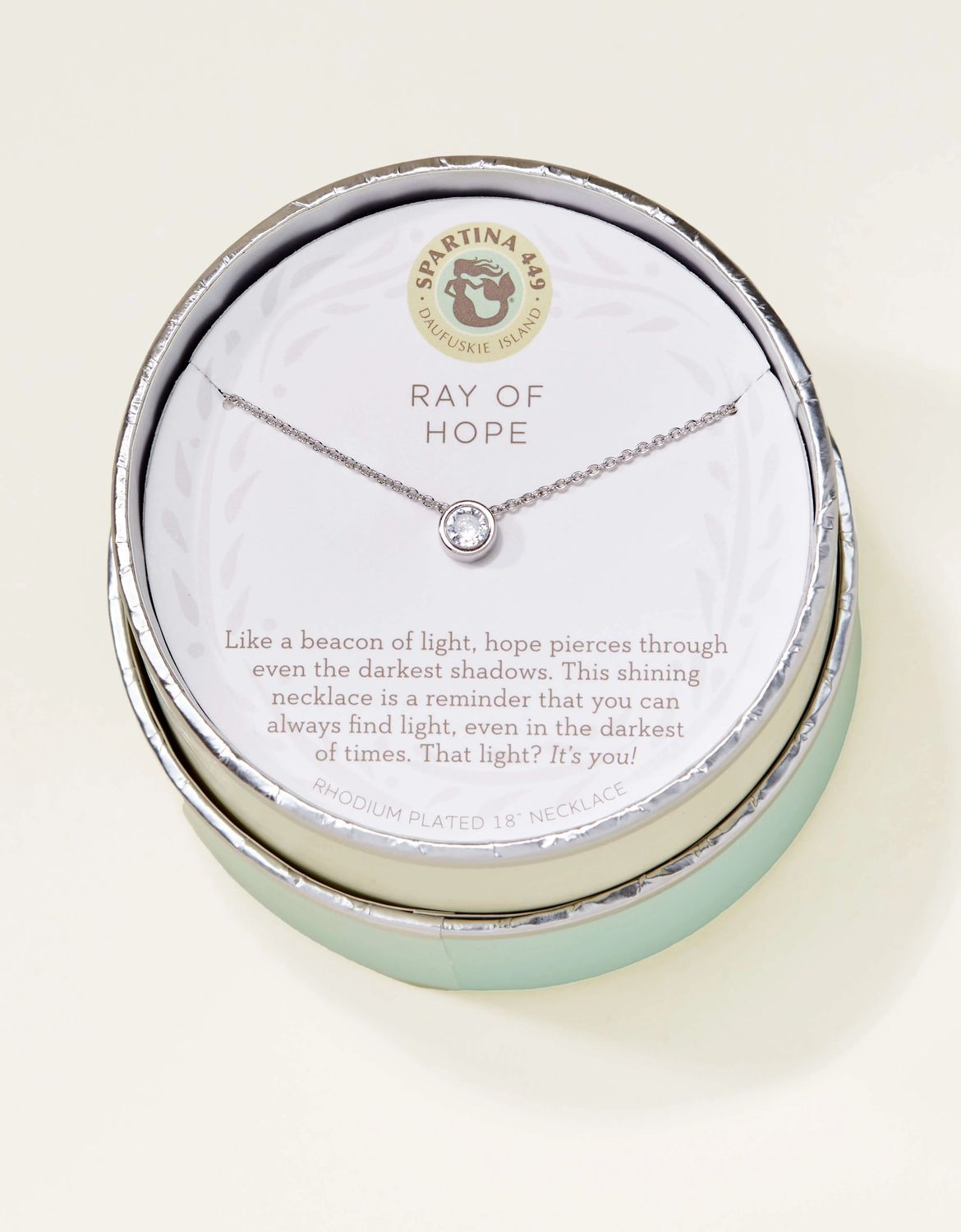Sea La Vie Necklace 18 in Ray of Hope/Gem Silver