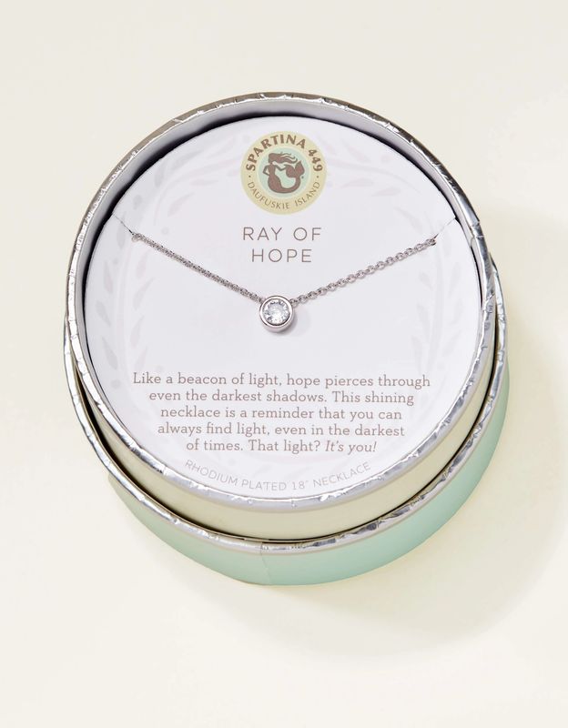 Sea La Vie Necklace 18" Ray of Hope/Gem Silver