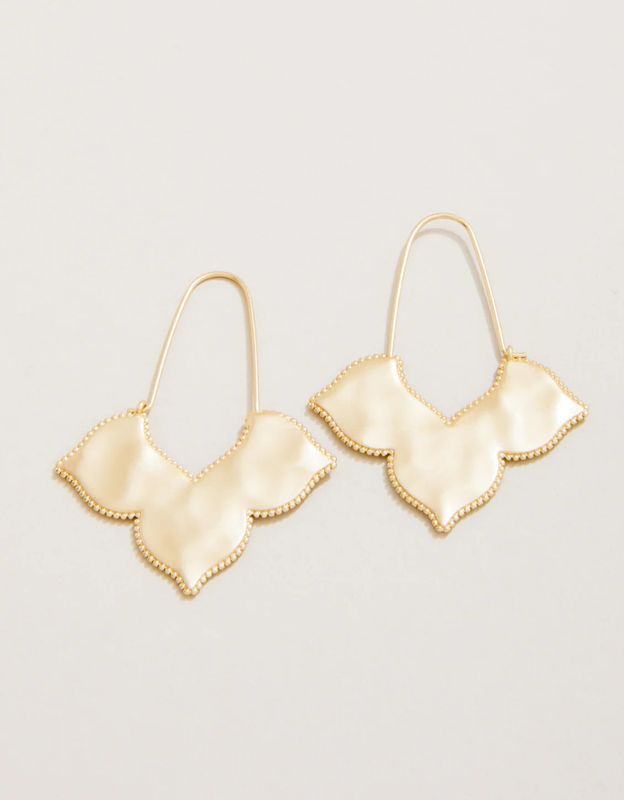 Richmond Hill Wire Hoop Earrings Gold