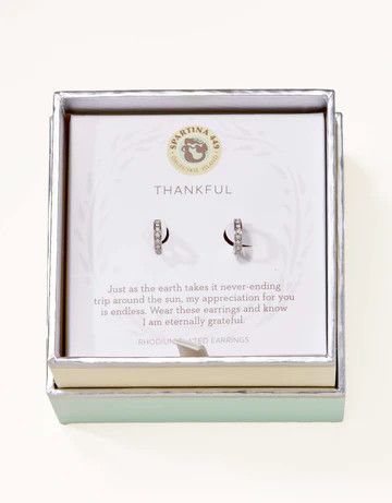 Sea La Vie Stud Earrings Thankful/Ring Silver