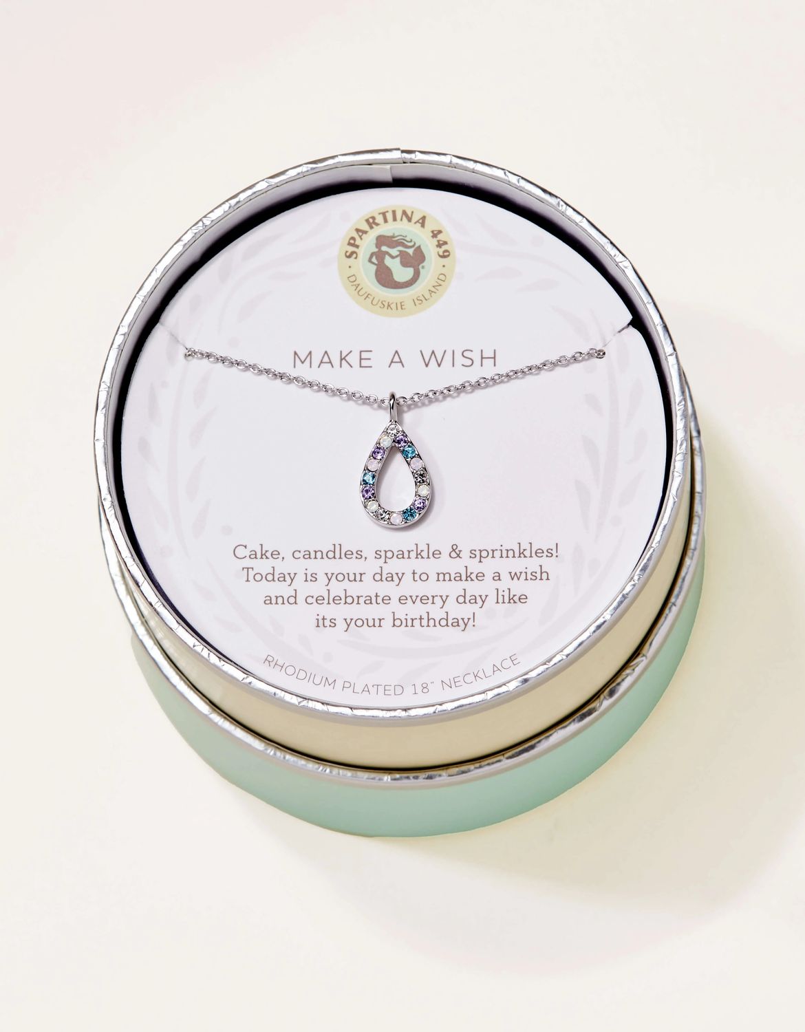 Sea La Vie Necklace 18 in Make A Wish/Flame Silver
