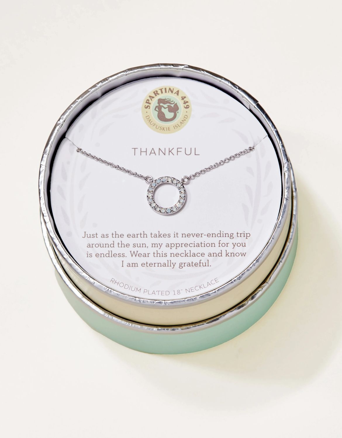 Sea La Vie Necklace 18 in Thankful/Ring Silver