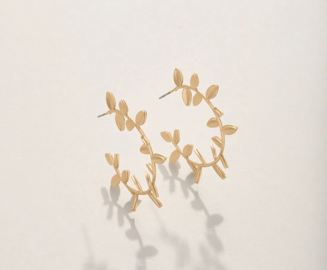 Wildwood Hoop Earrings Gold