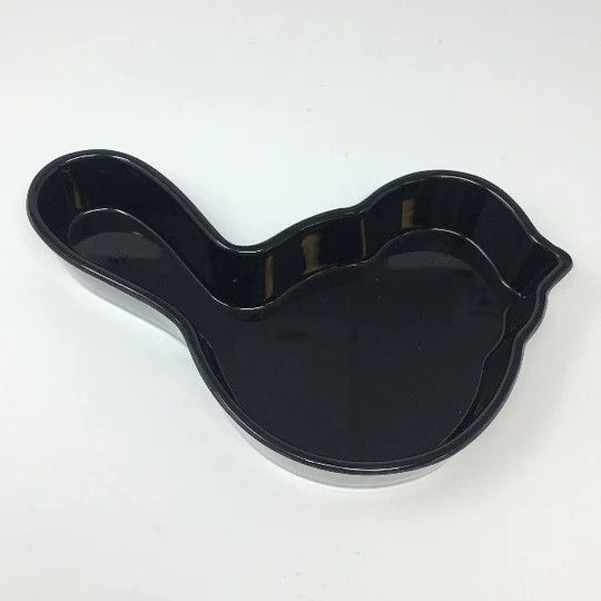 Melamine Black Bird Dish NO BOX