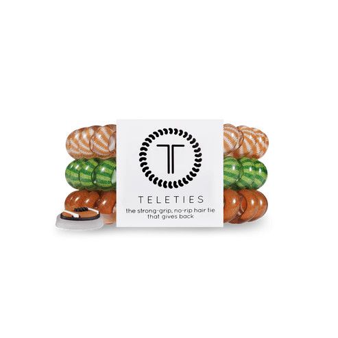3 Pack Hair Ties Large Football
