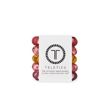 5 Pack Tiny Hair Ties Burgundy Bliss