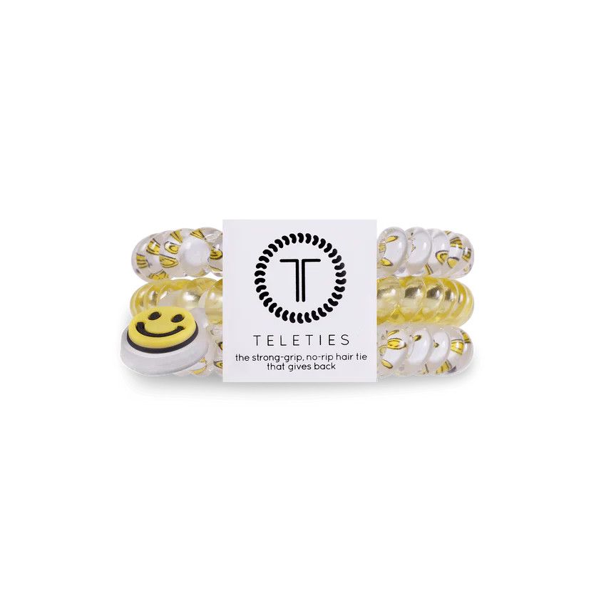 3 Pack Hair Ties Small Miles of Smiles