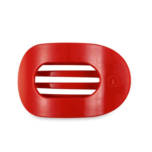 Large Flat Round Clip Rudolph Red
