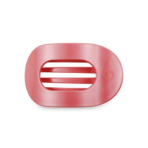 Small Flat Round Clip Calming Coral