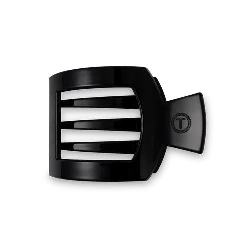 Medium Flat Square Clip Jet Black