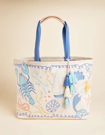 Beach Tote Overboard Stripe