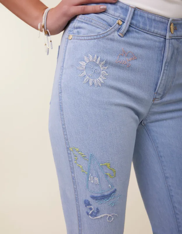 Rowan Kick Flare Jean Overboard Wash