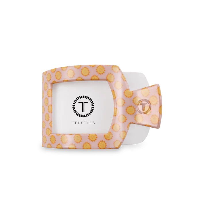 Medium Flat Square Hair Clip Sunny Days Ahead