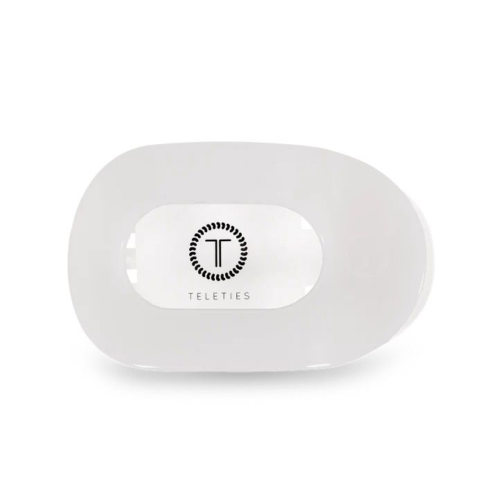 Small Flat Round Clip Coconut White