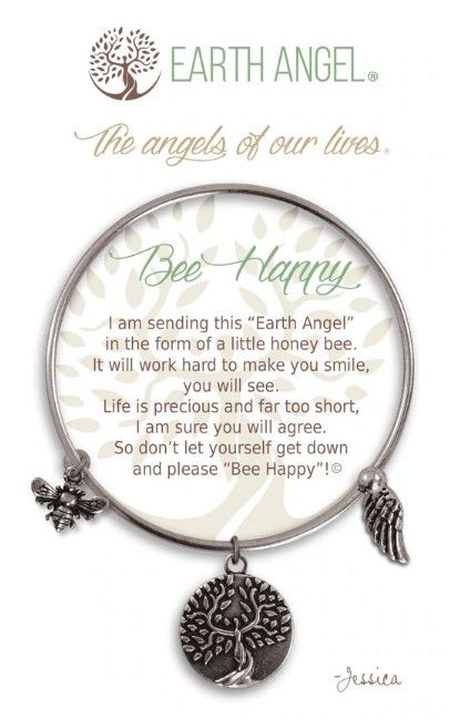 Charm Bracelet Bee Happy, Color: SILVER