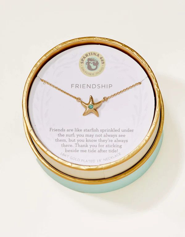 Sea La Vie Necklace 18 in Friendship/Starfish Gold
