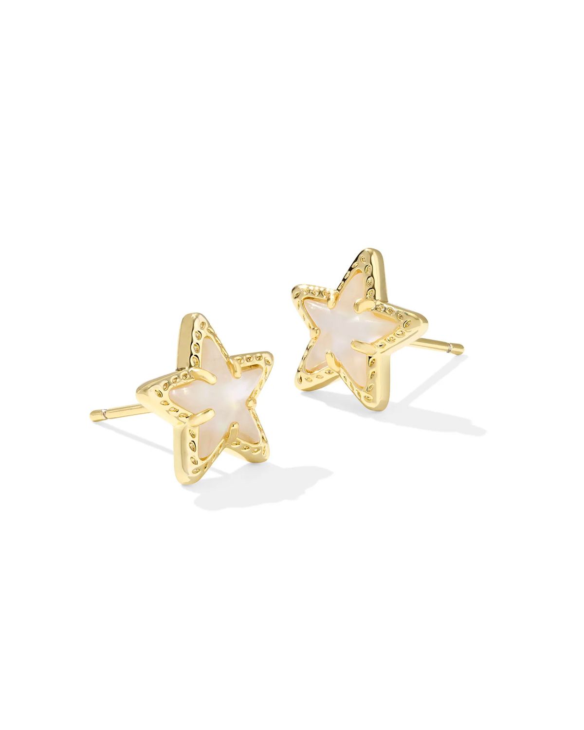 Cassidy Stud Earrings Gold Ivory MOP
