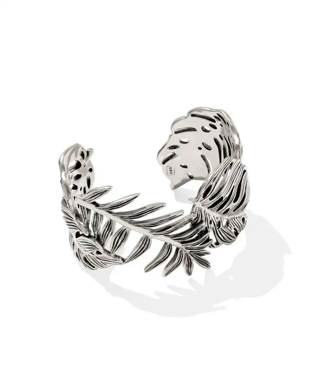 Kayla Cuff Bracelet Vintage Silver Metal S/M