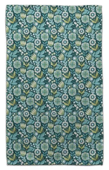 Arts &amp; Crafts Flower Eco-Friendly Towel