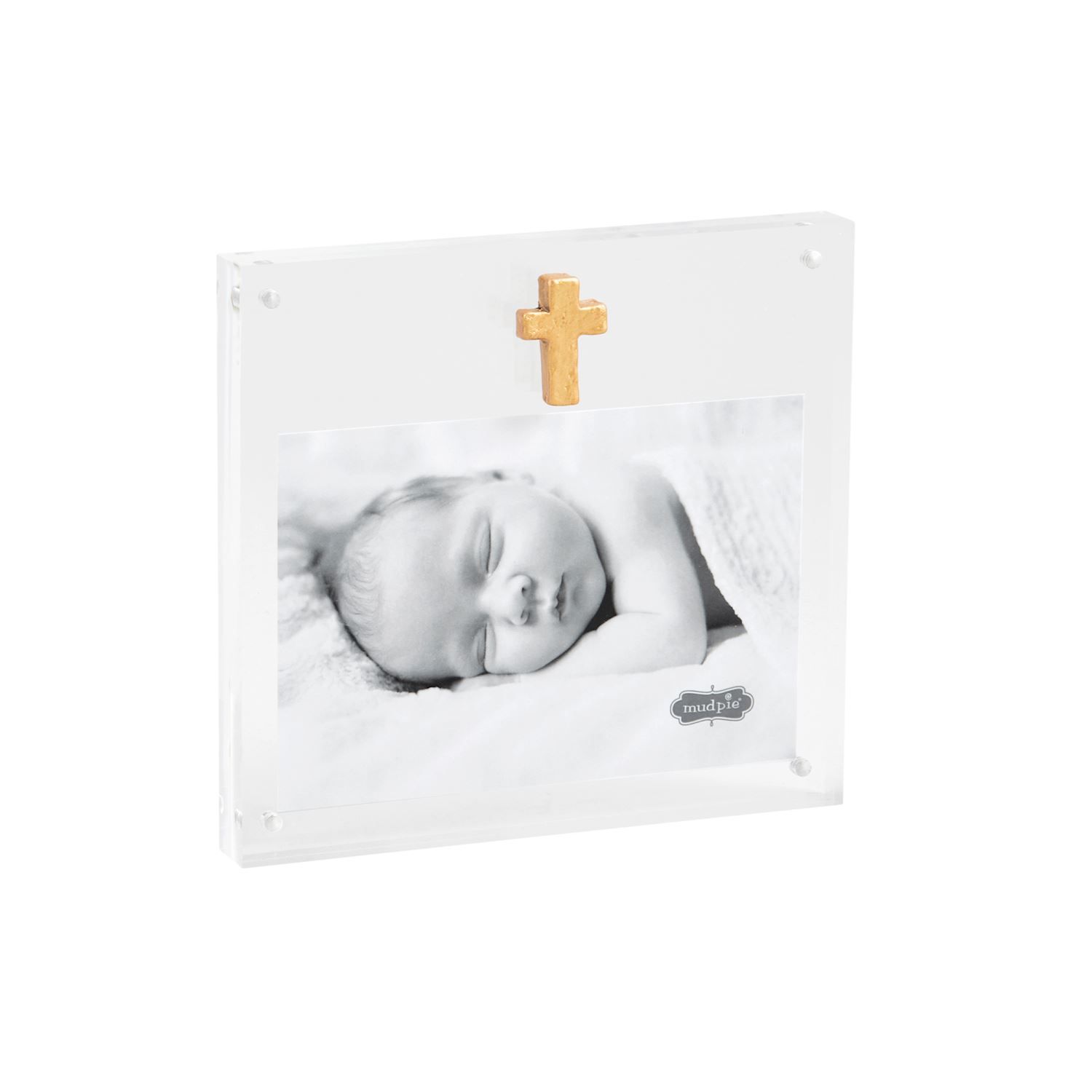 Acrylic Frame w/Gold Cross