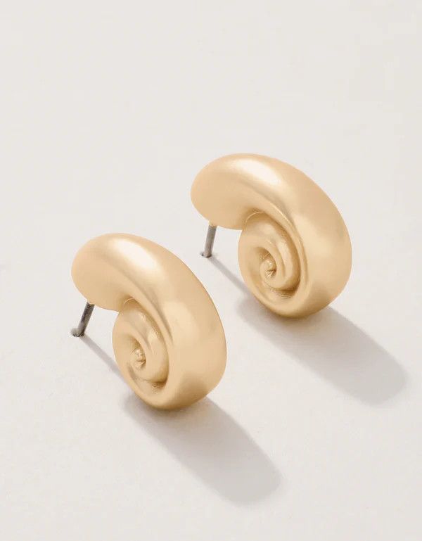 Nautilus Earrings Gold