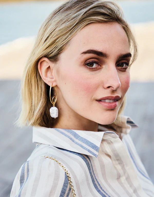 Loopy Loop Earrings Pearl