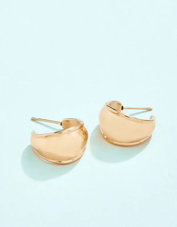 SP Hawser Hoop Earrings Gold