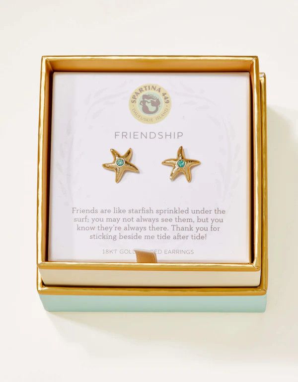 SLV Stud Earrings Friendship/Starship Gold