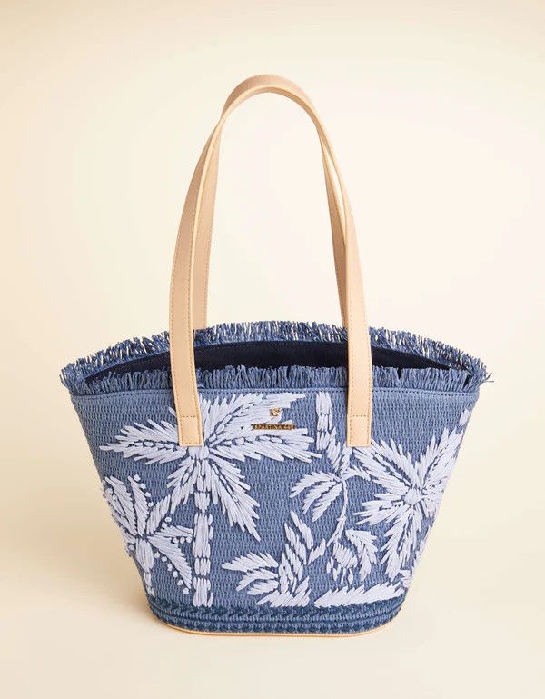 Ogeechee Blue Palm Small Tote